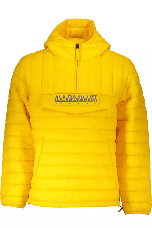 Napapijri Yellow Polyamide Men Jacket