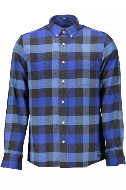 Gant Blue Cotton Men Shirt