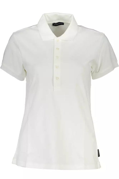 North Sails White Cotton Women Polo Shirt