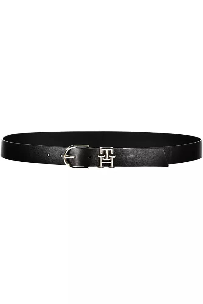 Tommy Hilfiger Black Leather Women Belt