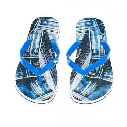 Just Cavalli Light Blue EVA Mens Sandal