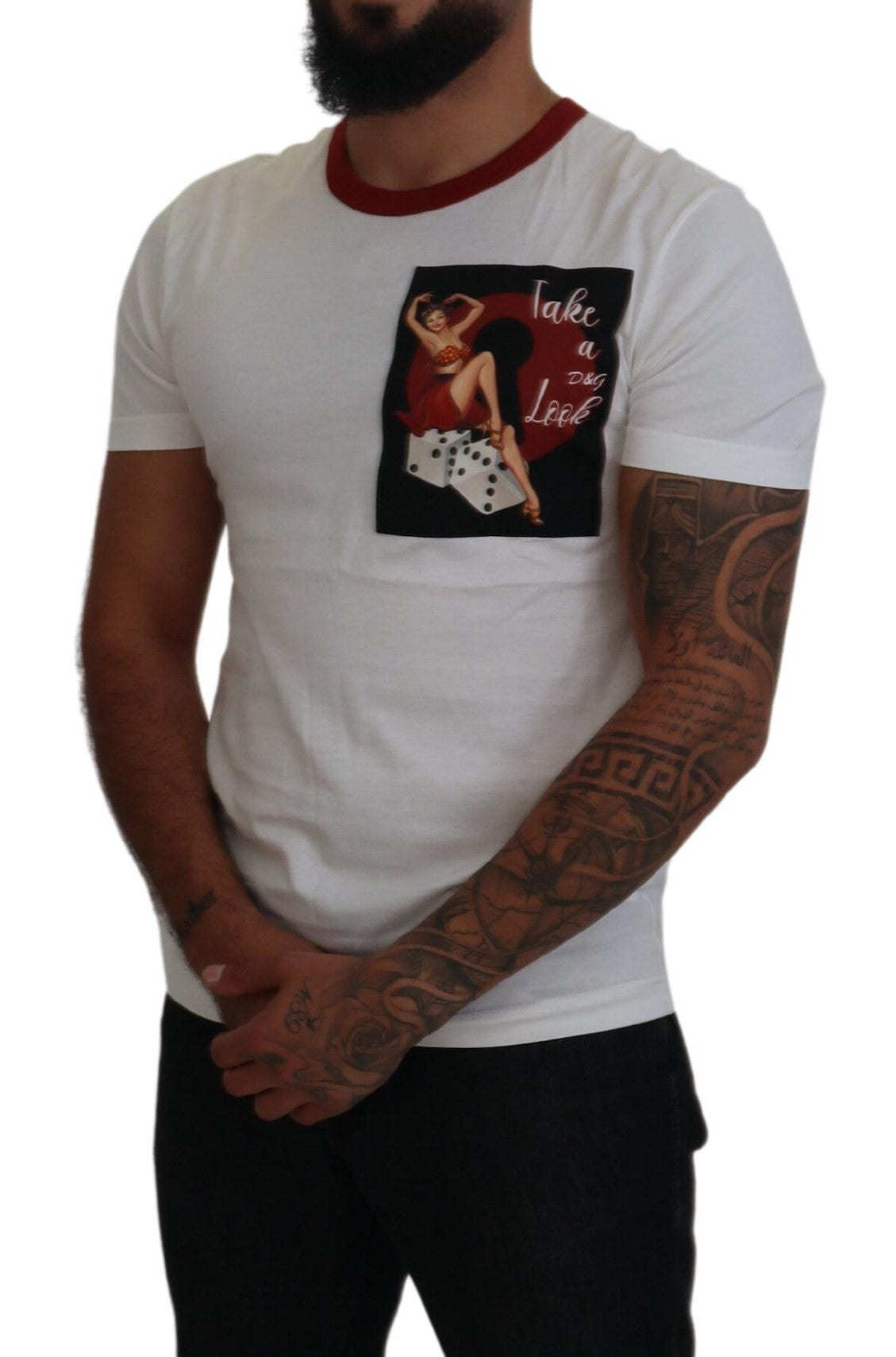 Dolce &amp; Gabbana Elegant White Crewneck Cotton T-Shirt