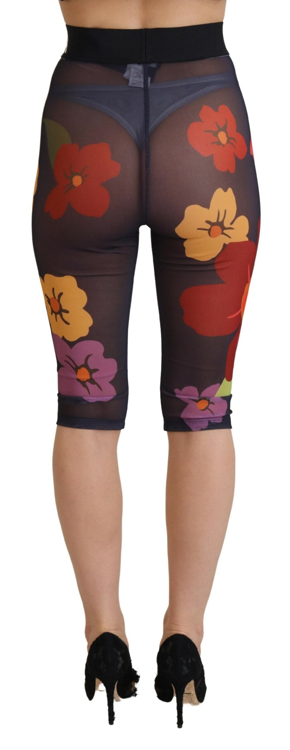 Dolce &amp; Gabbana Elegant Floral Print High Waist Leggings