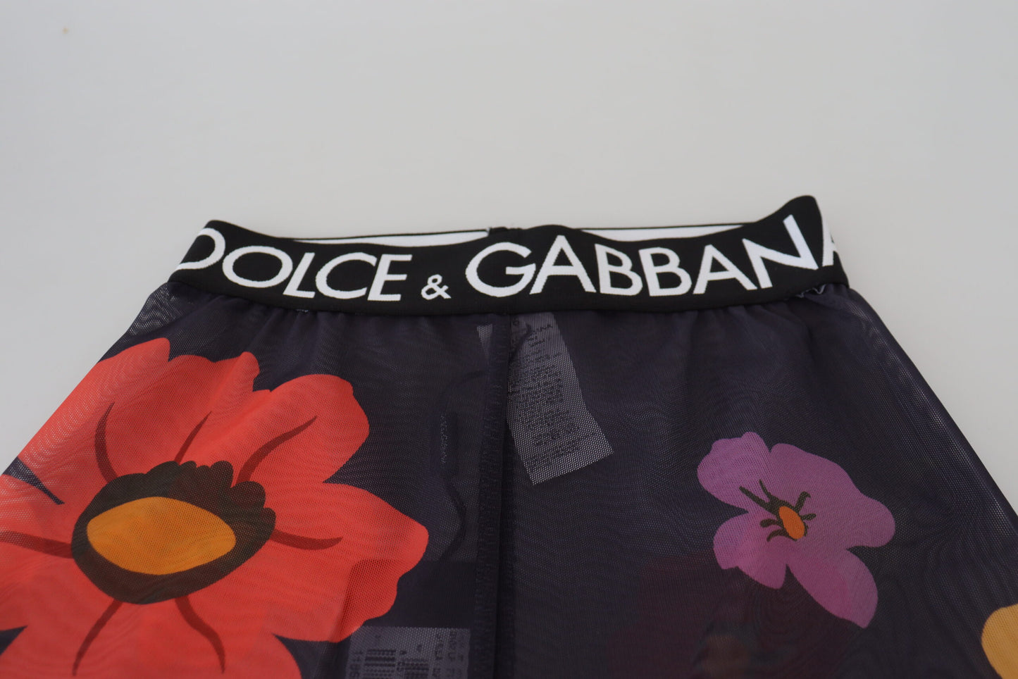 Dolce &amp; Gabbana Elegant Floral Print High Waist Leggings