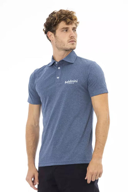 Baldinini Trend Blue Cotton Men Polo