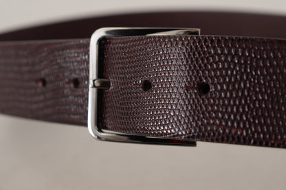 Dolce & Gabbana Elegant Dark Brown Leather Belt