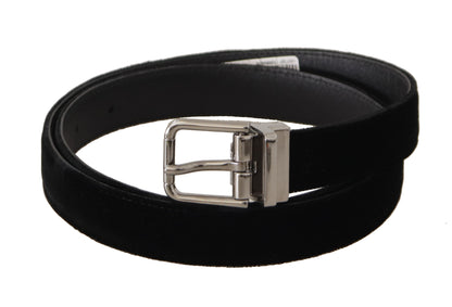 Dolce &amp; Gabbana Elegant Velvet Designer Belt