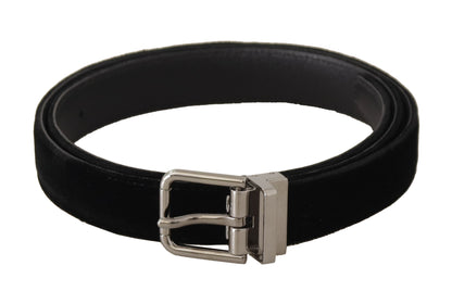 Dolce &amp; Gabbana Elegant Velvet Designer Belt