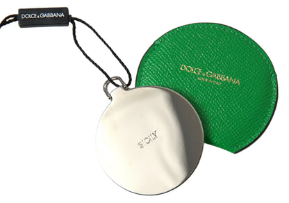 Dolce &amp; Gabbana Elegant Calfskin Leather Mirror Holder