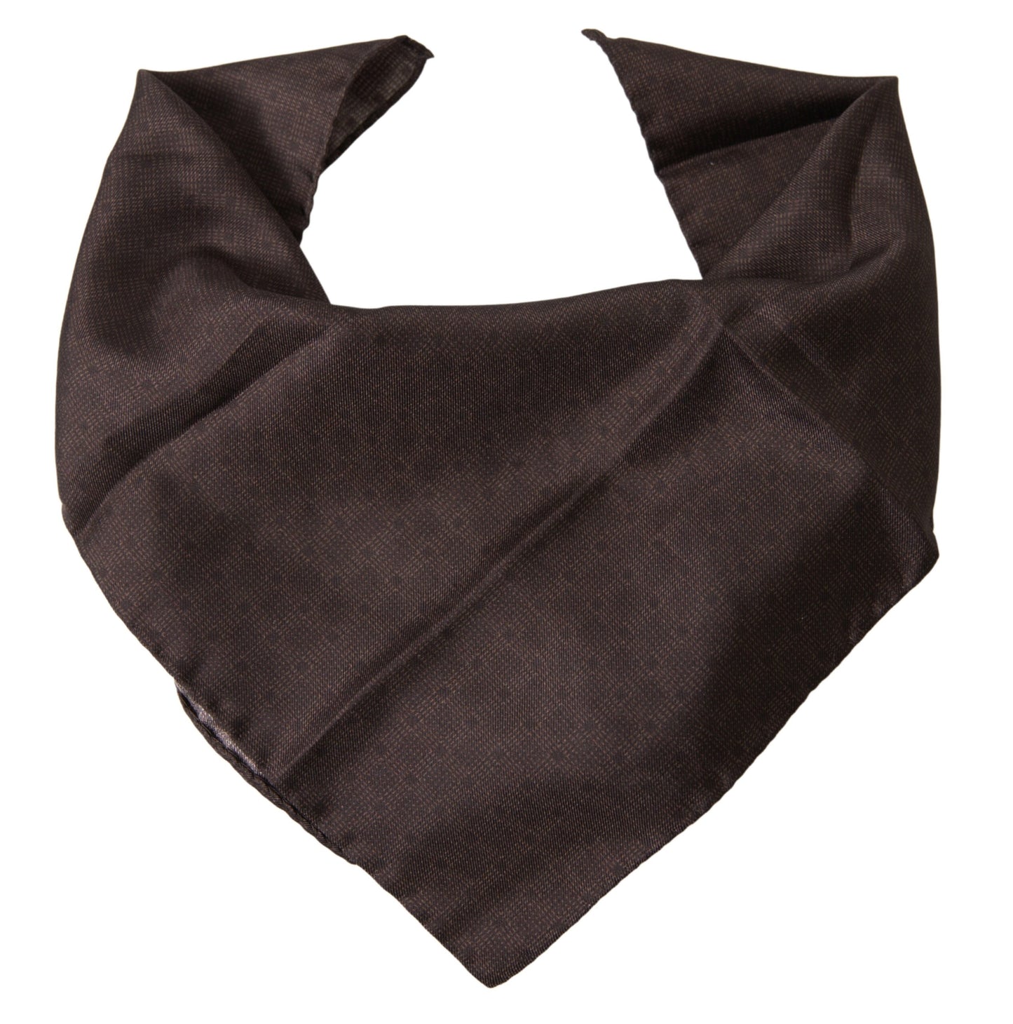 Dolce &amp; Gabbana Elegant Silk Men's Square Scarf in Rich Brown