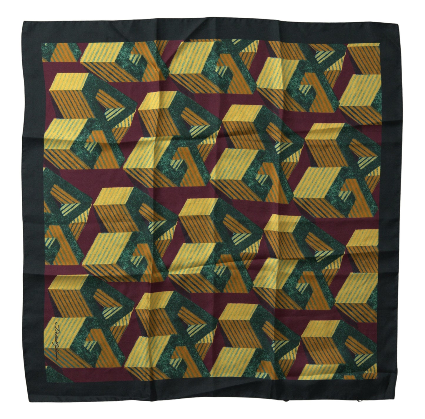 Dolce &amp; Gabbana Multicolor Printed Square Handkerchief Scarf