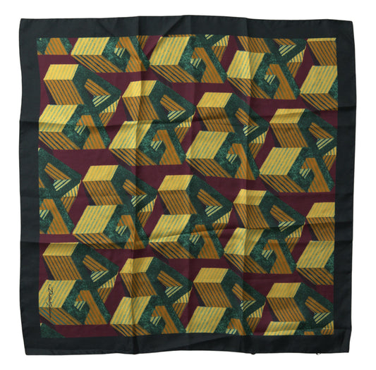 Dolce &amp; Gabbana Multicolor Printed Square Handkerchief Scarf