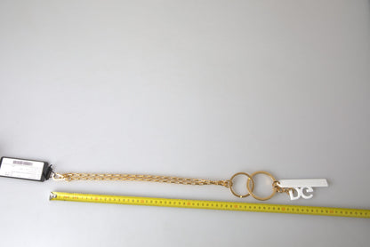 Dolce &amp; Gabbana Chic Gold Charm Chain Necklace