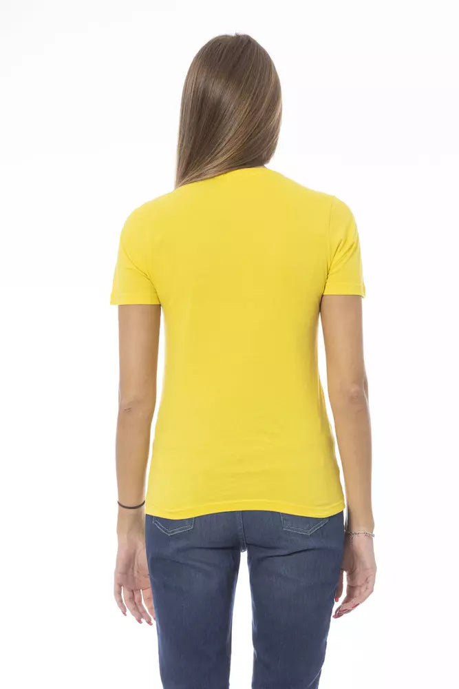 Baldinini Trend Yellow Cotton Women T-Shirt