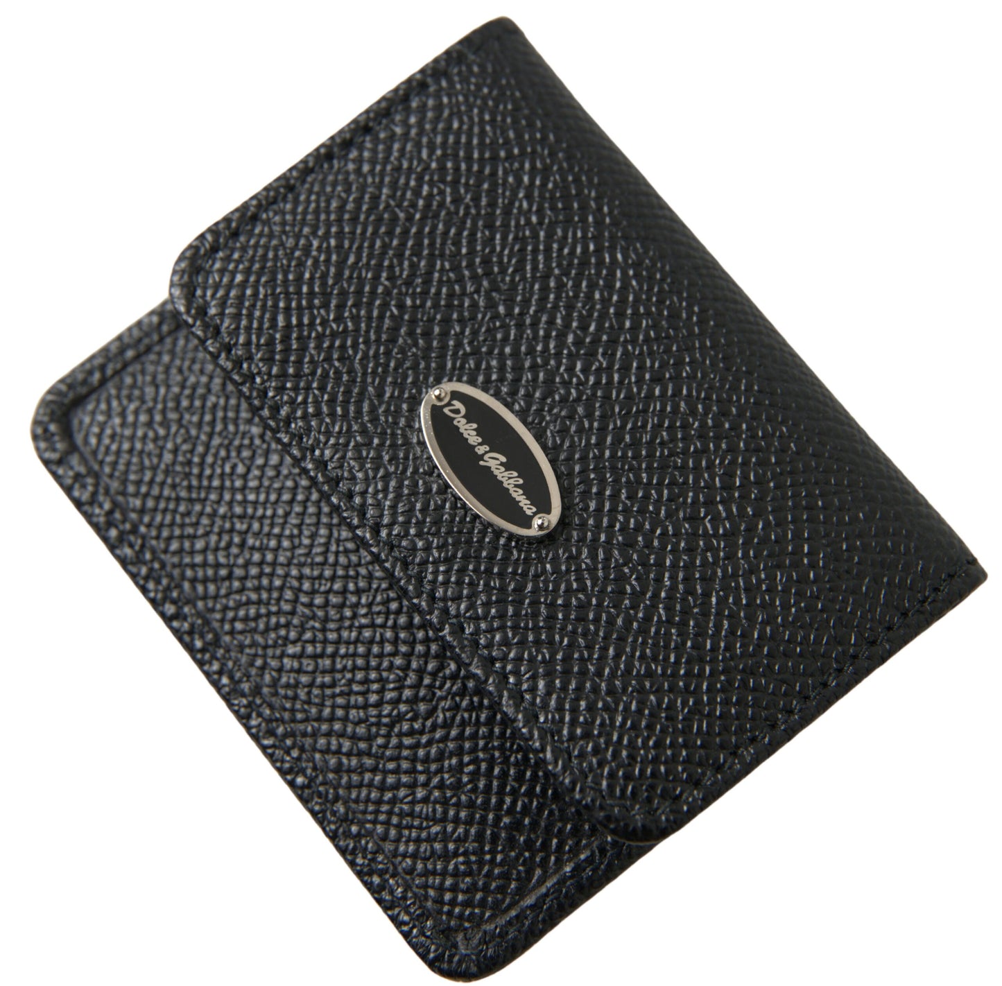 Dolce &amp; Gabbana Elegant Leather Bifold Coin Purse Wallet