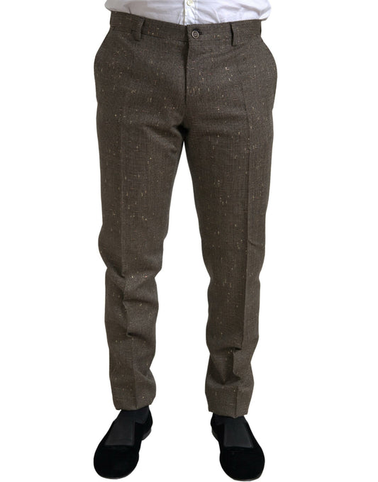 Dolce &amp; Gabbana Elegant Skinny Wool Chino Pants