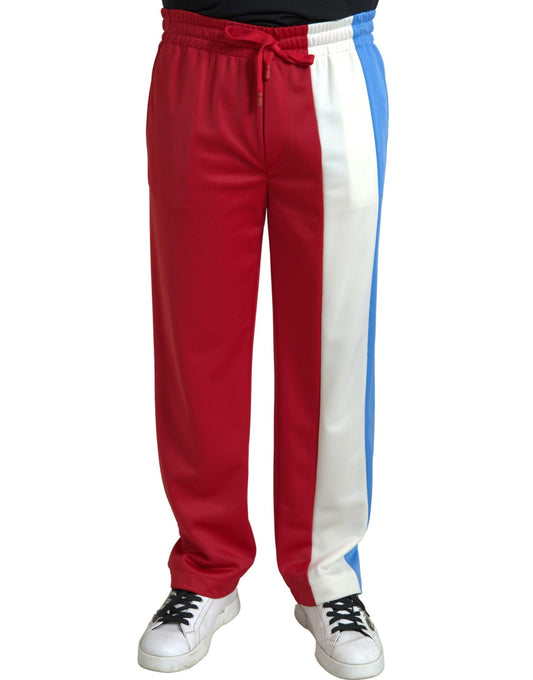 Dolce &amp; Gabbana Elegant Striped Drawstring Sweatpants