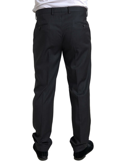 Dolce &amp; Gabbana Elegant Black Two-Piece Slim Fit Suit