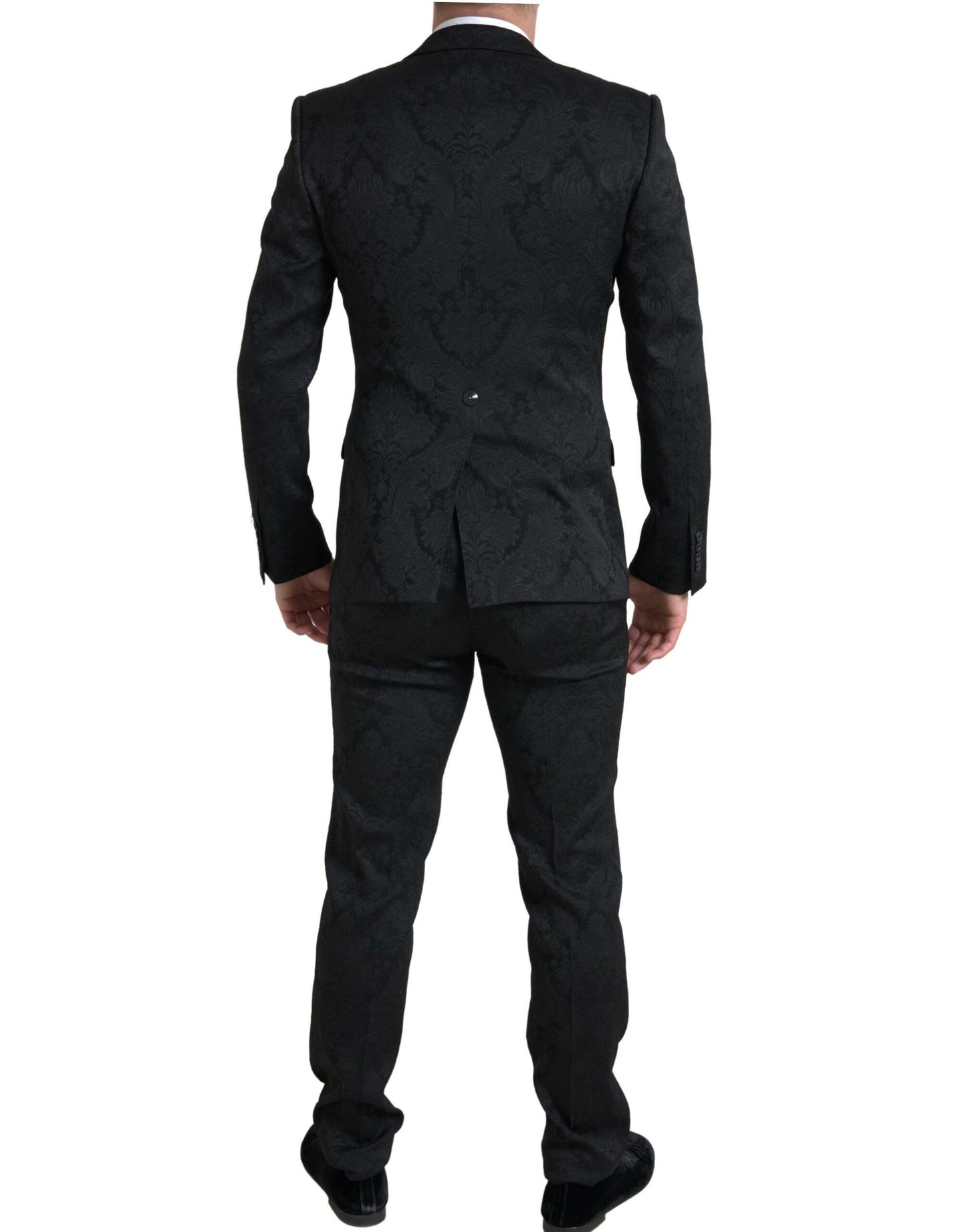 Dolce &amp; Gabbana Elegant Slim Fit Black Martini Suit