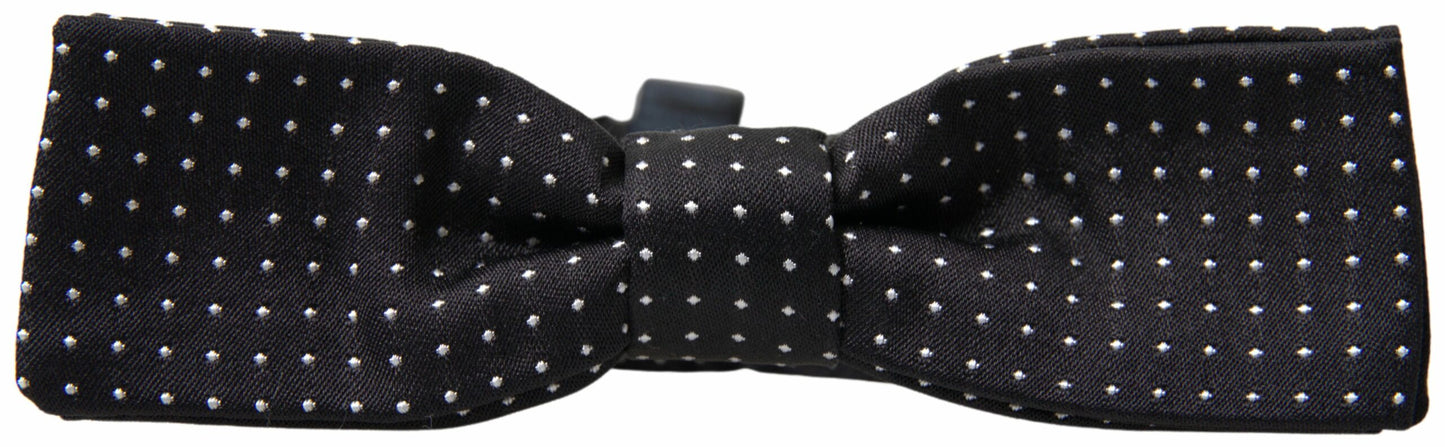 Dolce &amp; Gabbana Elegant Silk Black Bow Tie