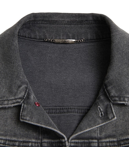 Dolce &amp; Gabbana Elegant Gray Stretch Denim Jacket