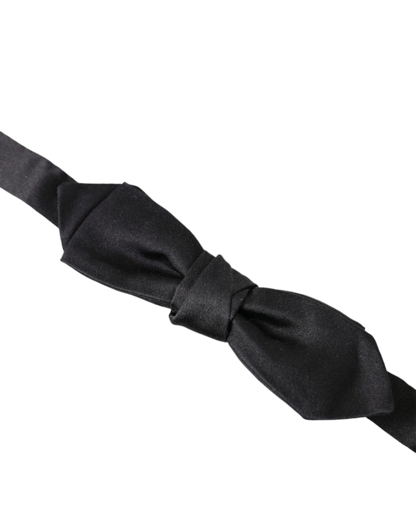 Dolce &amp; Gabbana Elegant Silk Black Bow Tie for Gentleman