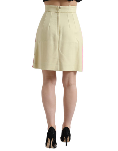 Dolce &amp; Gabbana Elegant High Waist Mini A-Line Skirt