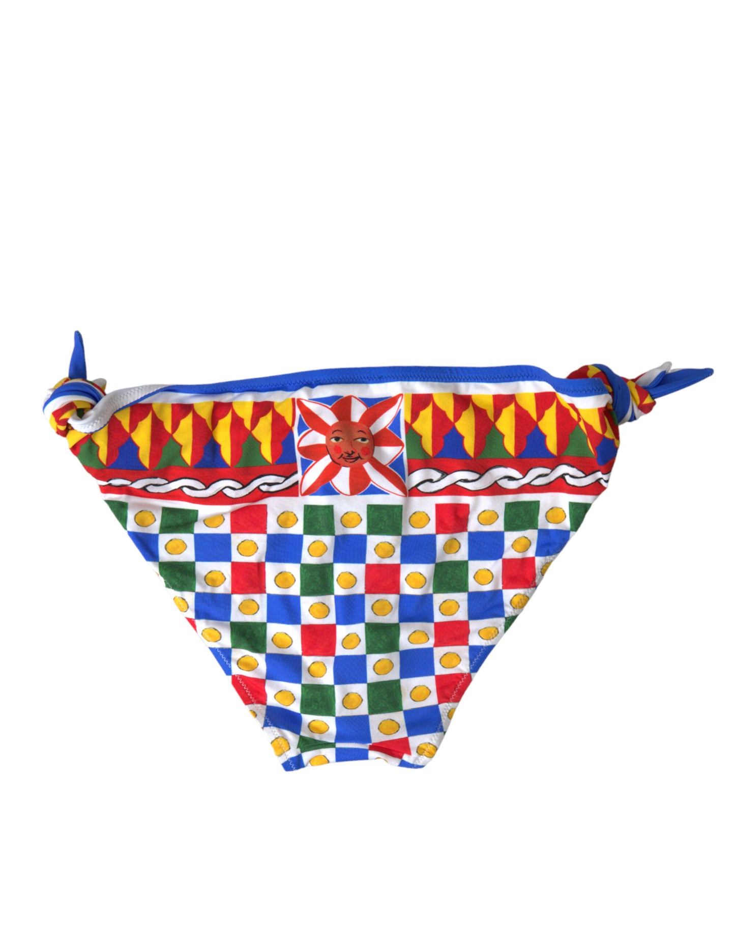 Dolce &amp; Gabbana Multicolor Carretto Print Bikini Bottom