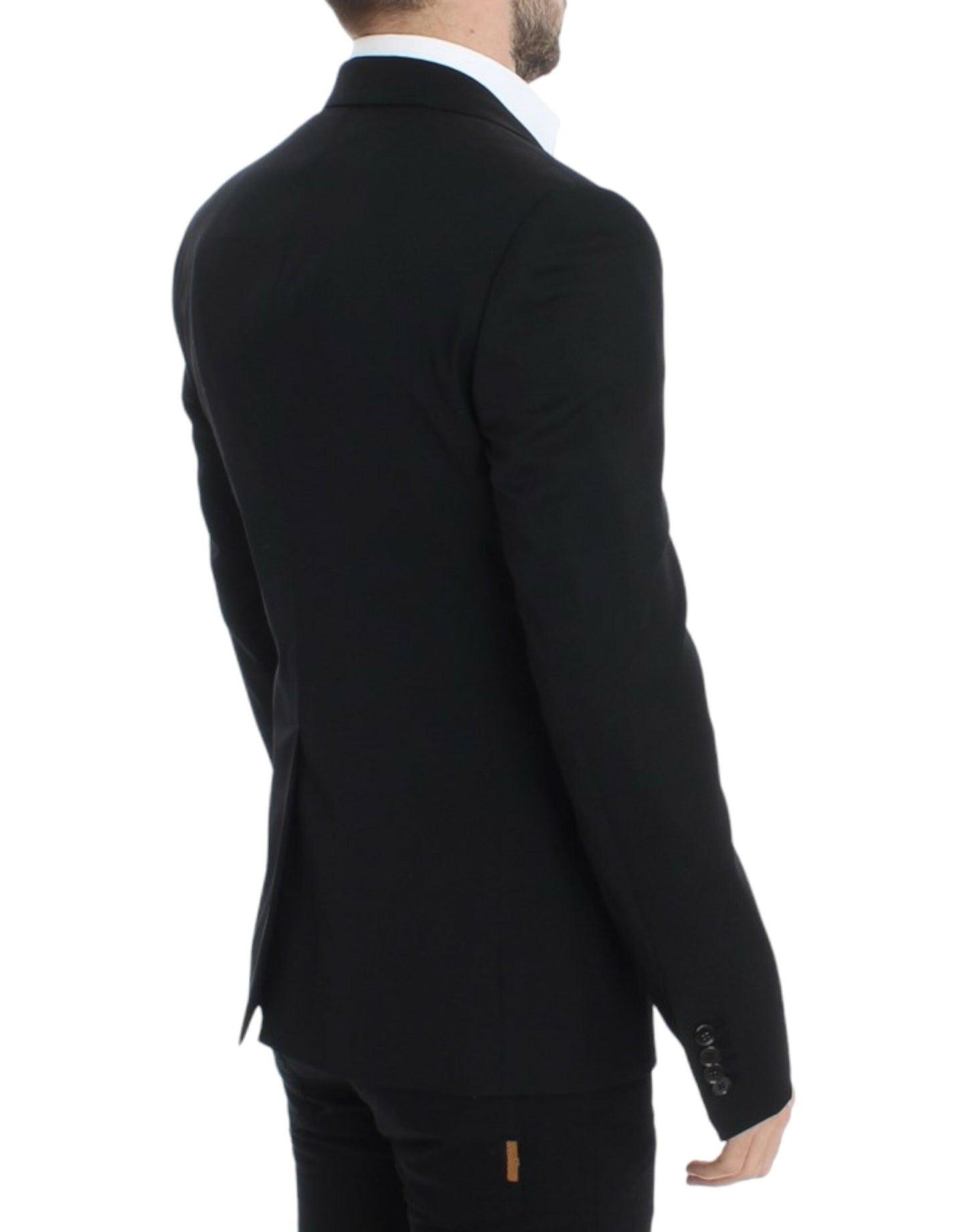 Dolce &amp; Gabbana Black wool slim fit blazer