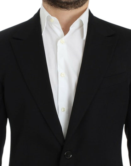 Dolce &amp; Gabbana Black wool slim fit blazer