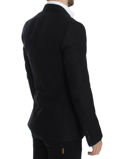 Dolce &amp; Gabbana Black wool silk SICILIA blazer