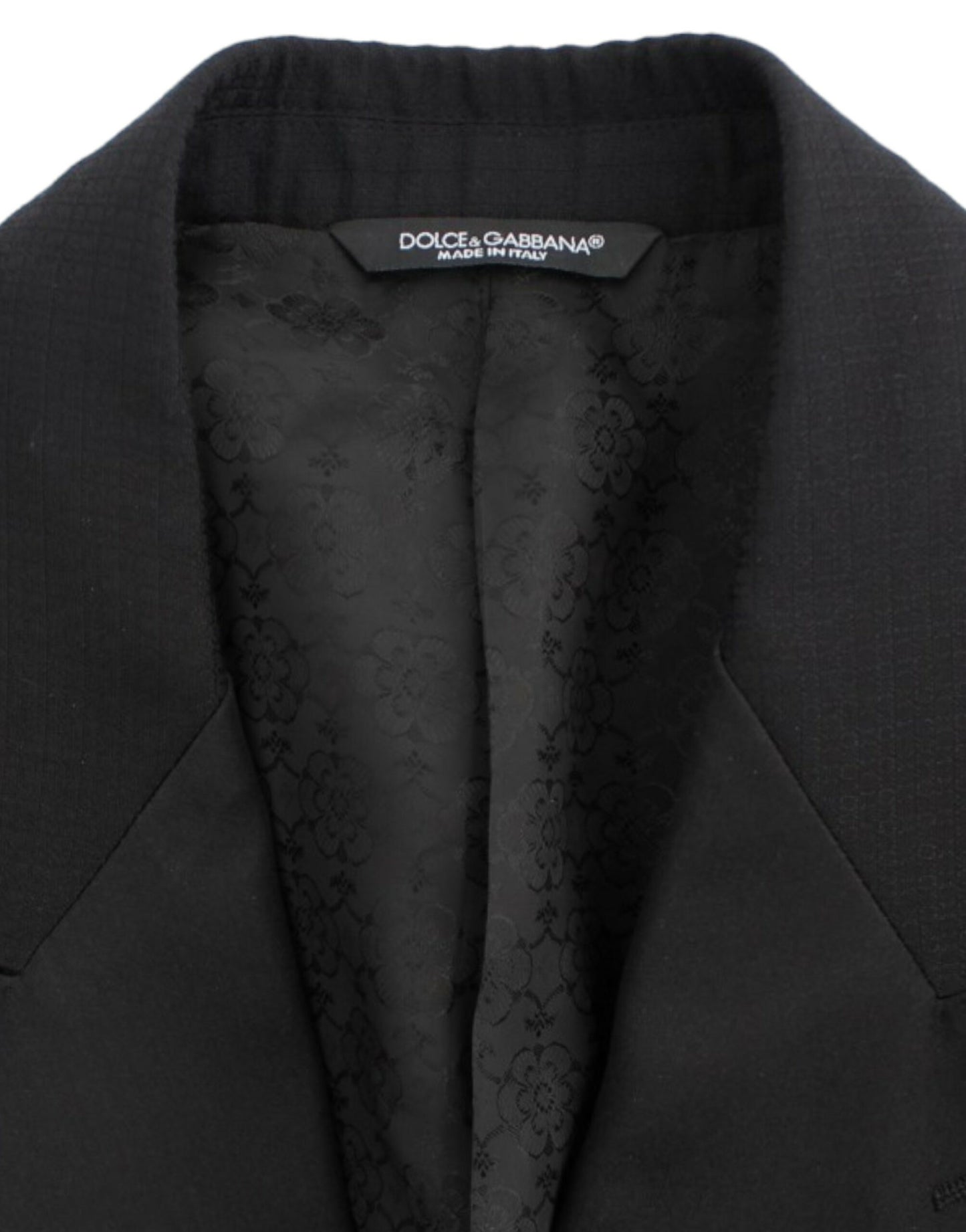 Dolce &amp; Gabbana Black wool silk SICILIA blazer