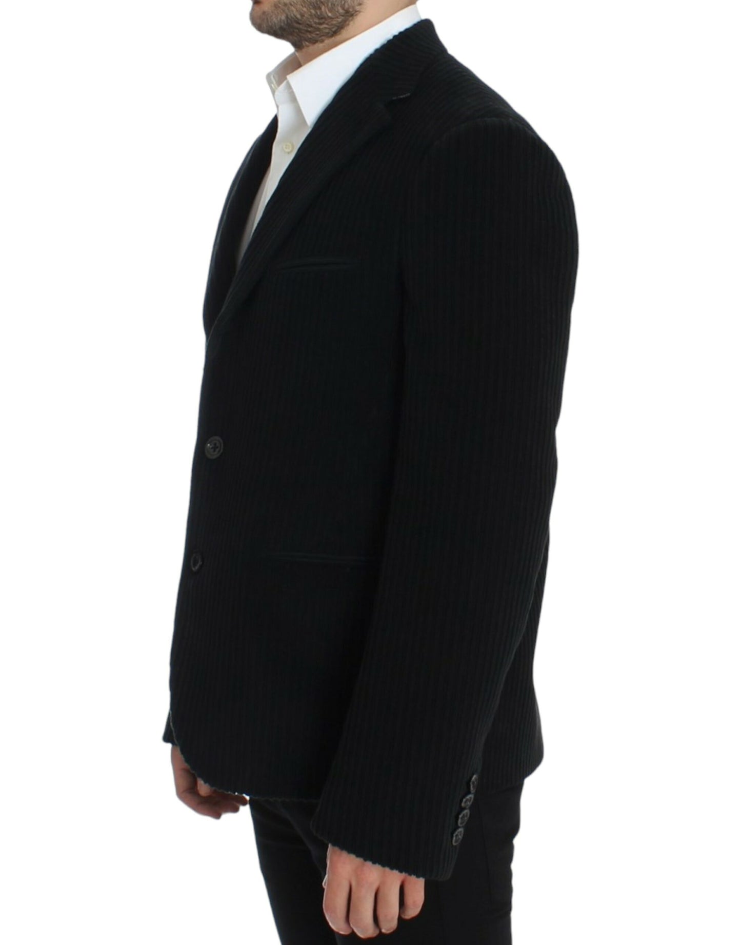 Dolce &amp; Gabbana Elegant Black Martini Blazer Jacket