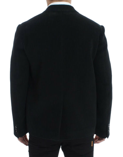 Dolce &amp; Gabbana Elegant Black Martini Blazer Jacket