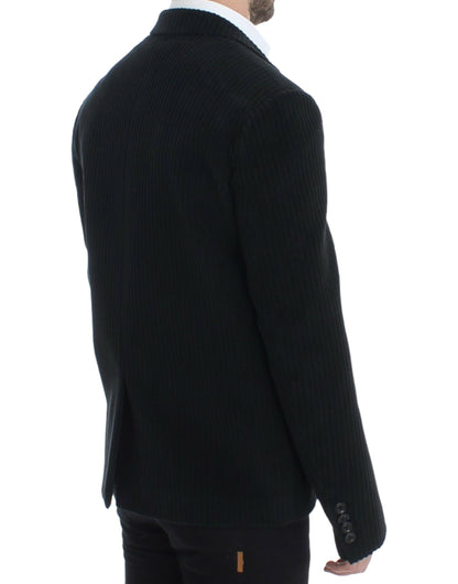 Dolce &amp; Gabbana Elegant Black Martini Blazer Jacket