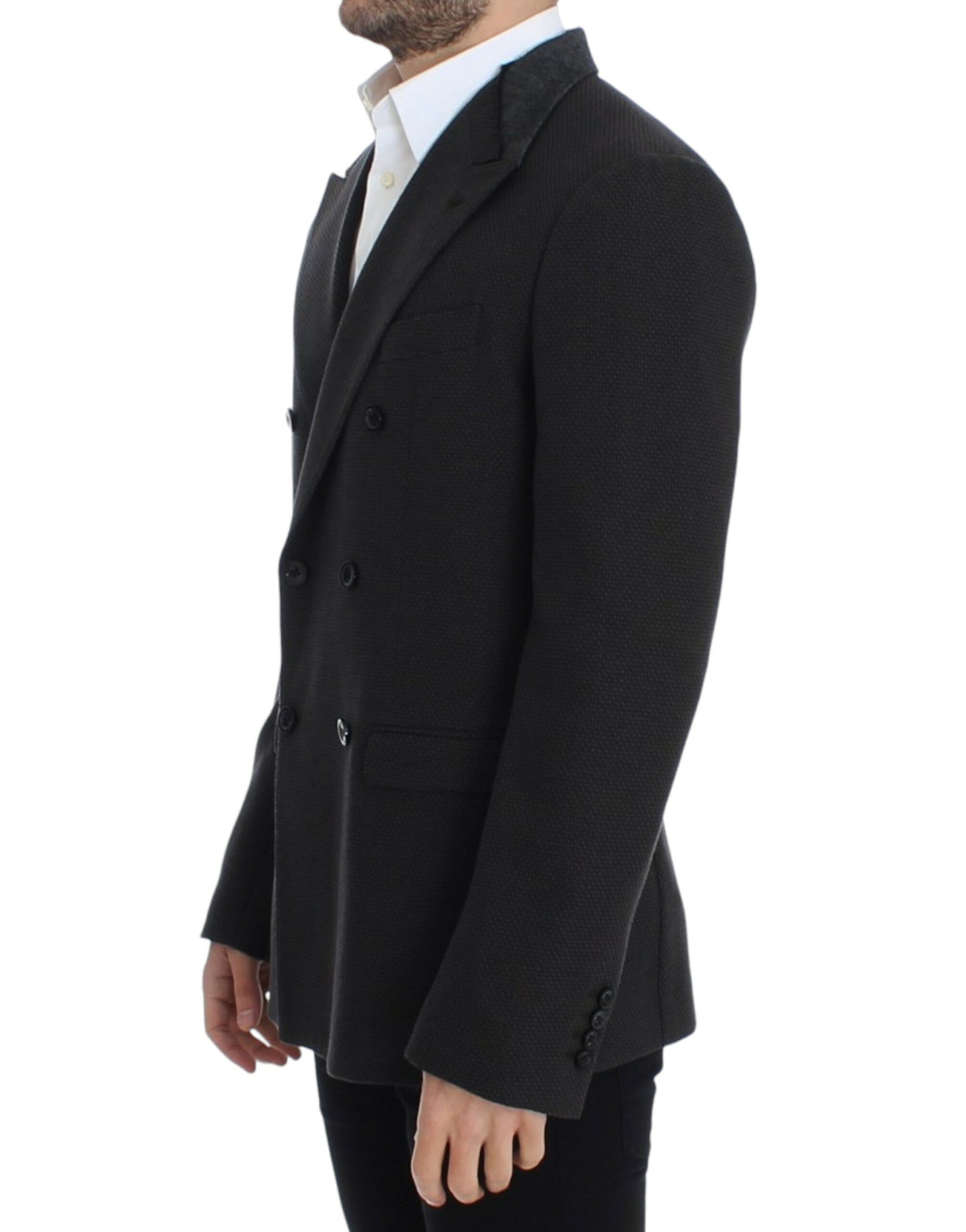 Dolce &amp; Gabbana Elegant Slim Fit Double Breasted Blazer