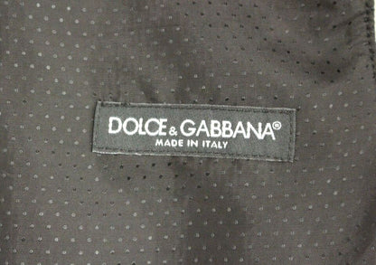 Dolce &amp; Gabbana Gray Wool Blend Logo Vest Weste Waistcoat