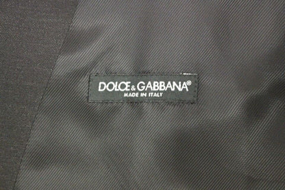 Dolce &amp; Gabbana Gray Wool Silk Dress Vest Gilet Weste