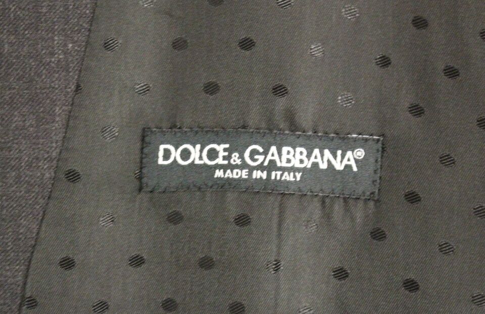 Dolce &amp; Gabbana Gray Wool Formal Dress Vest Weste Waistcoat