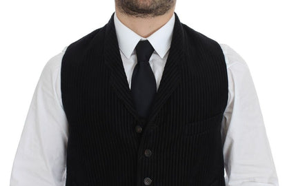 Dolce &amp; Gabbana Black Manchester Single Breasted Vest