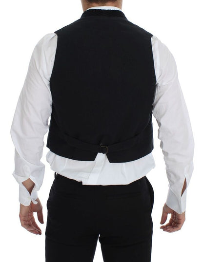 Dolce &amp; Gabbana Black Manchester Single Breasted Vest