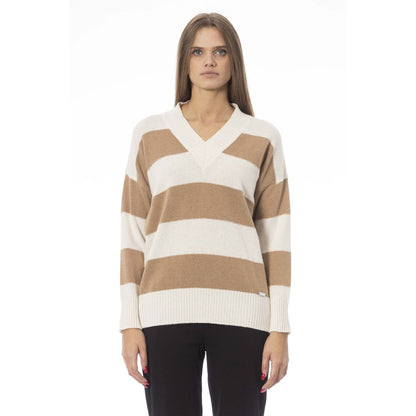 Baldinini Trend Beige Cashmere Women Sweater