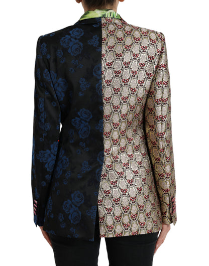 Dolce &amp; Gabbana Multicolor Floral Patchwork Jacquard Jacket