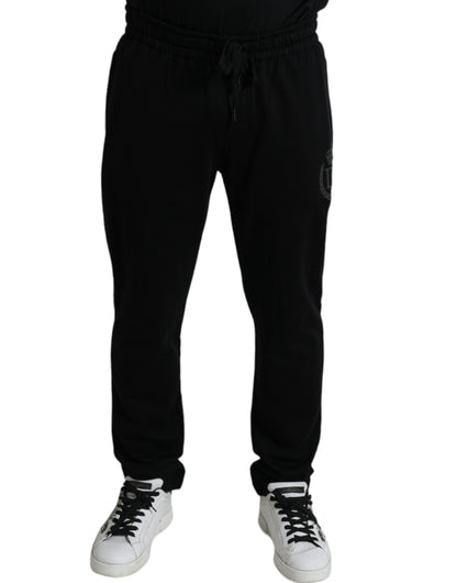 Dolce &amp; Gabbana Black DG Logo Skinny Jogger Sweatpants Pants