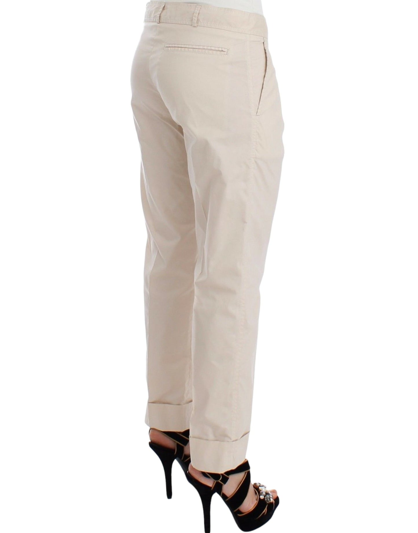 Ermanno Scervino Chic Beige Chino Pants - Elegance Redefined