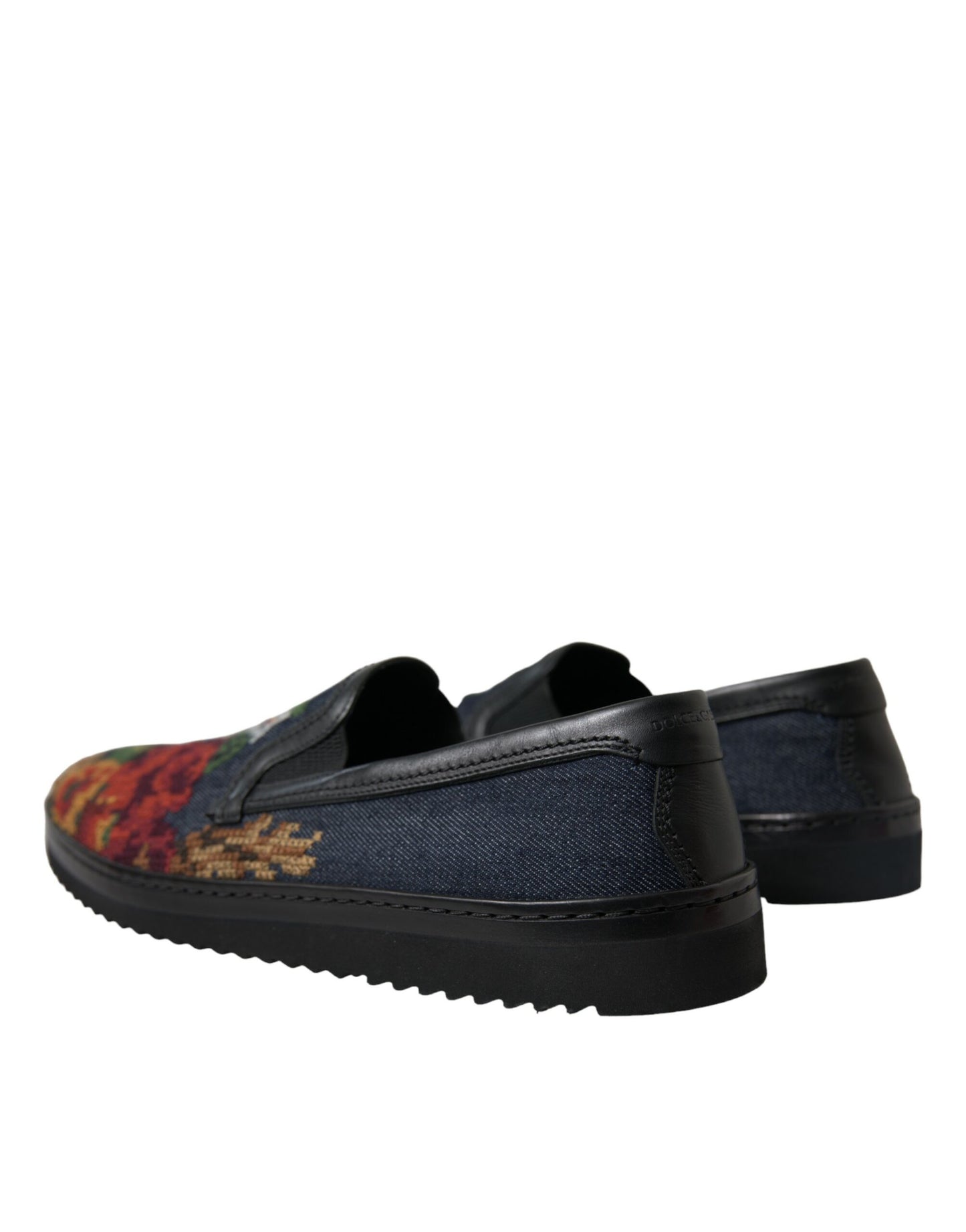 Dolce & Gabbana Elegant Multicolor Floral Loafers