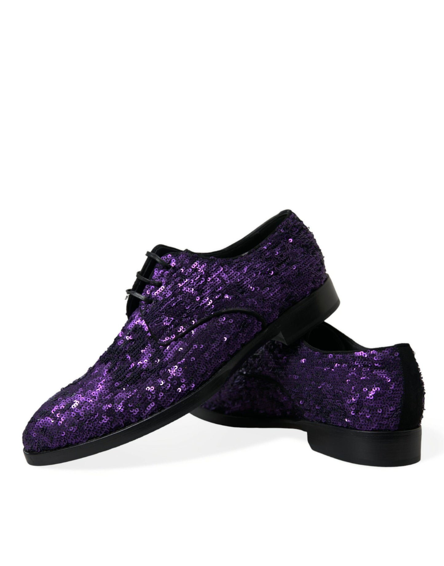 Dolce & Gabbana Elegant Sequined Oxford Dress Shoes