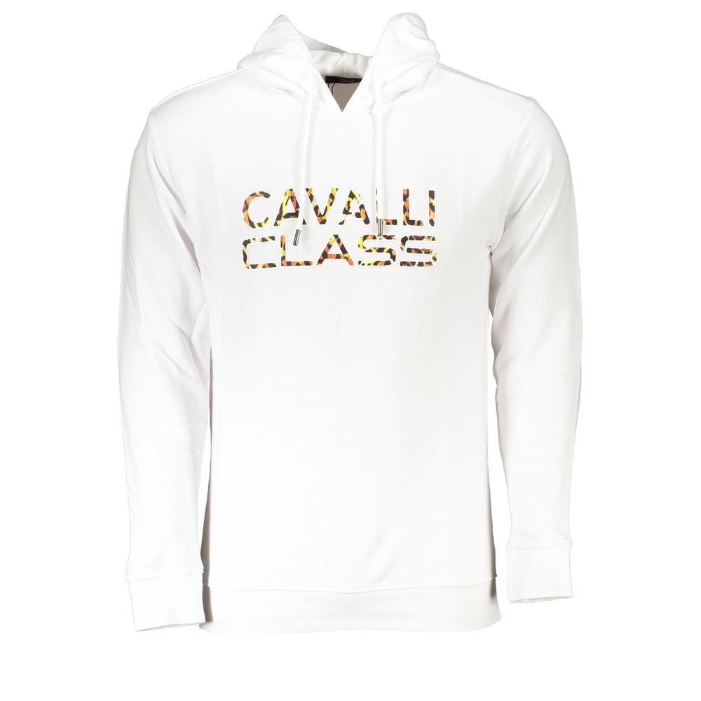 Cavalli Class White Cotton Men's Sweater