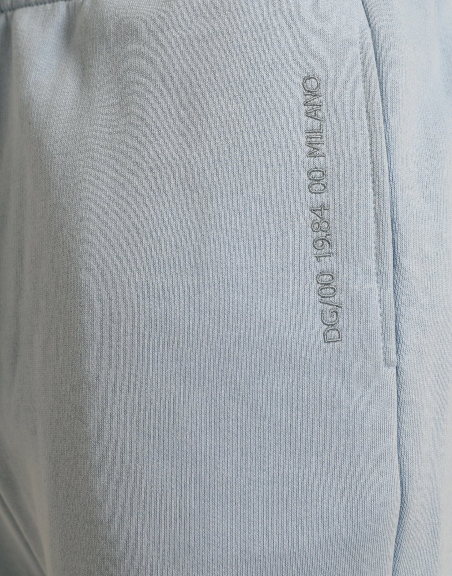 Dolce & Gabbana Elegant Light Blue Cotton Blend Joggers