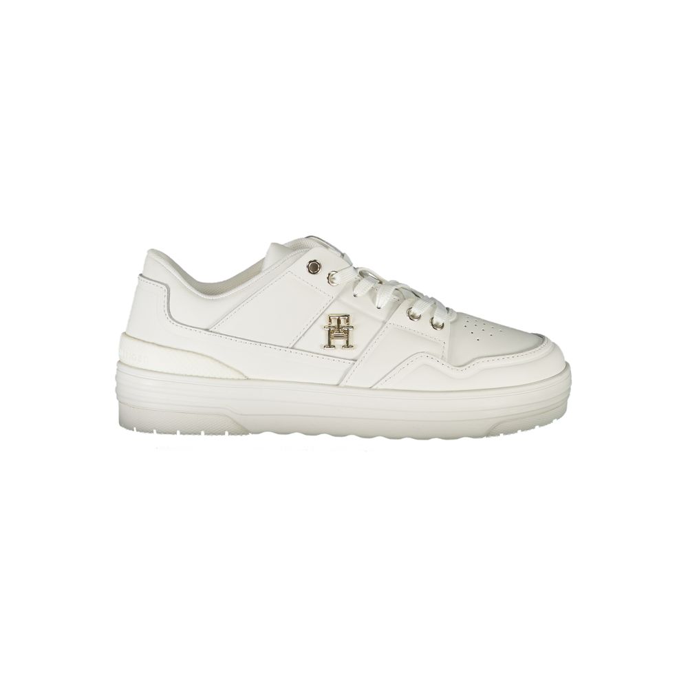 Tommy Hilfiger White Leather Women Sneaker